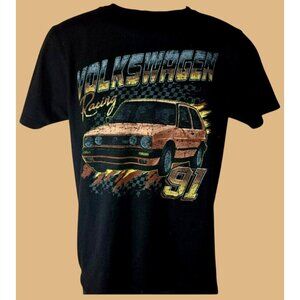 Volkswagen Racing Unisex Black T-Shirt Small